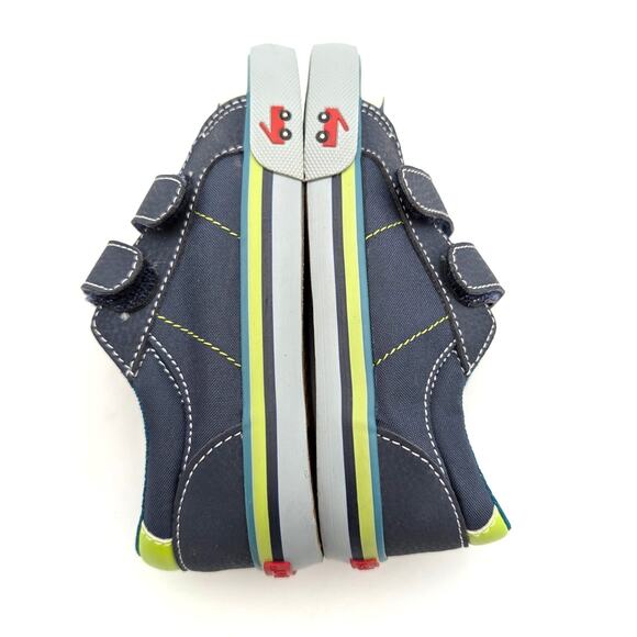 See Kai Run Waylon Hook & Loop Sneaker Shoes Kids' Navy/Lime Size US11 EU28 - Picture 6 of 12